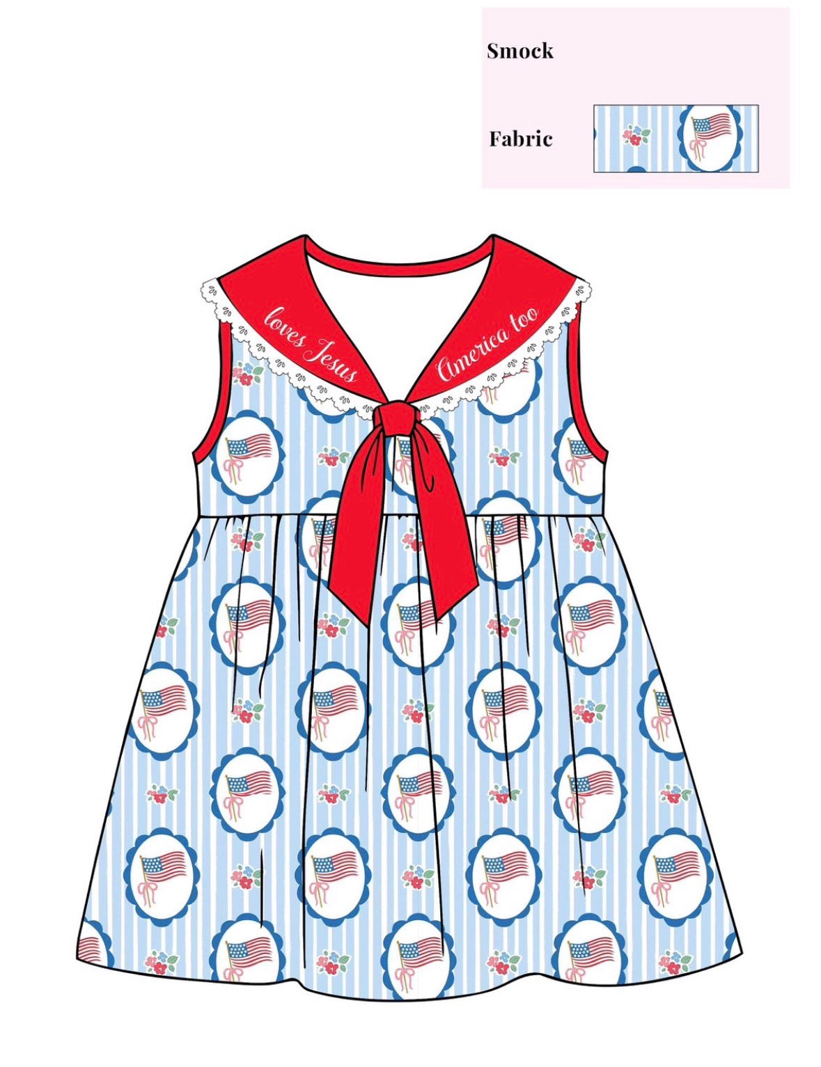 Loves Jesus and America too Dress