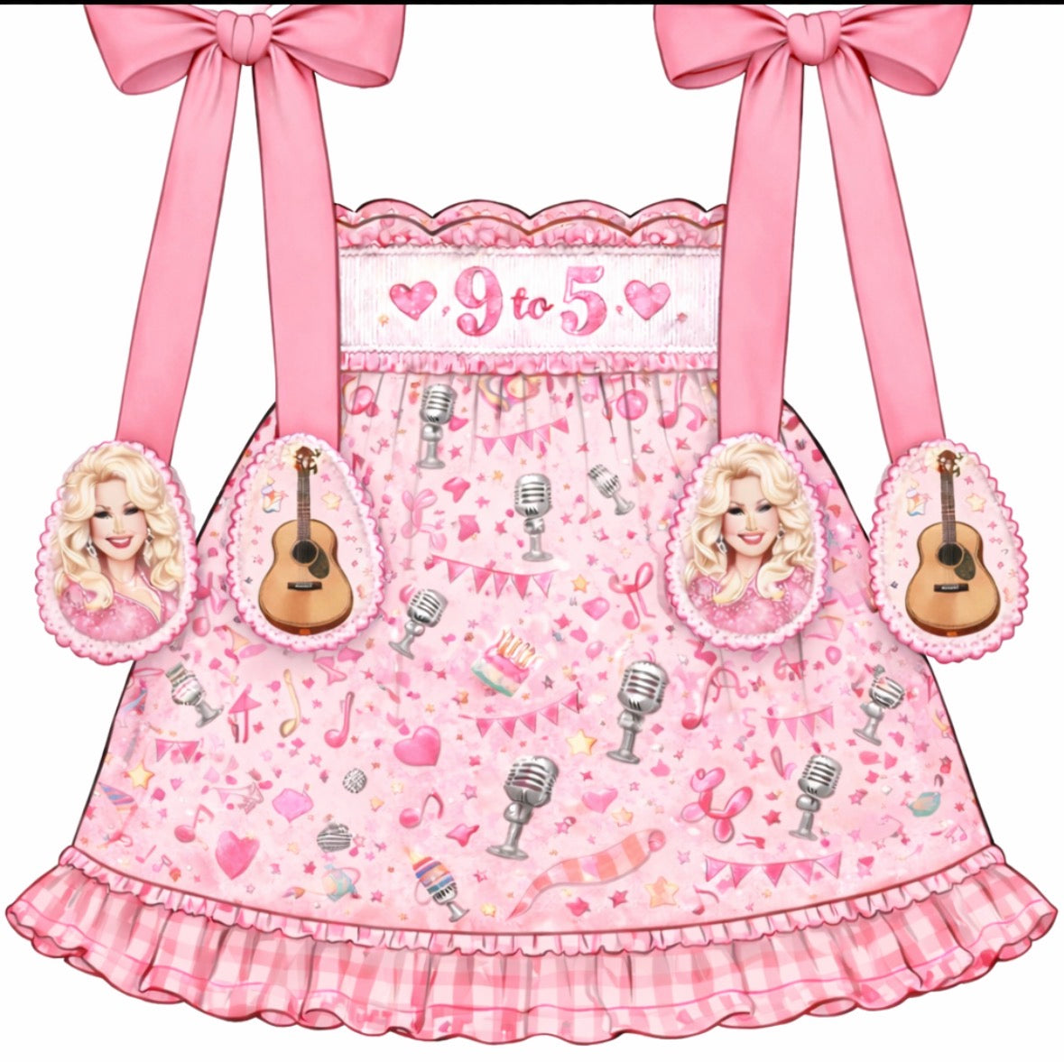 9 to 5 hand smocked dress