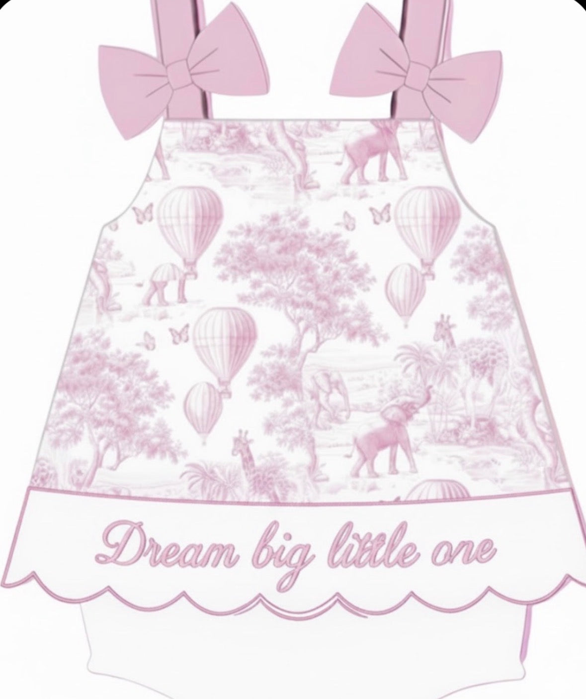 Dream Big Little One skirted bubble