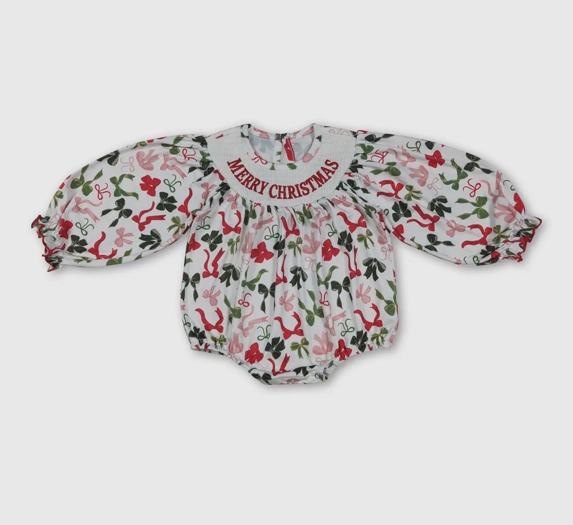 Merry Christmas Smocked bubble ✨