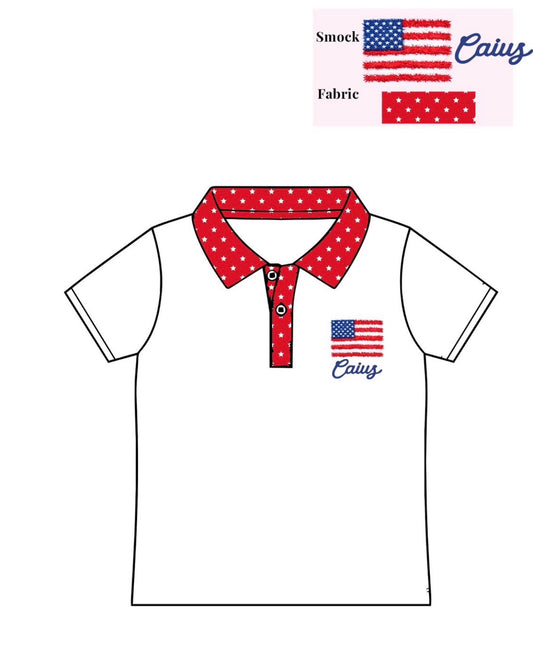 Boys Polo Shirt French Knot