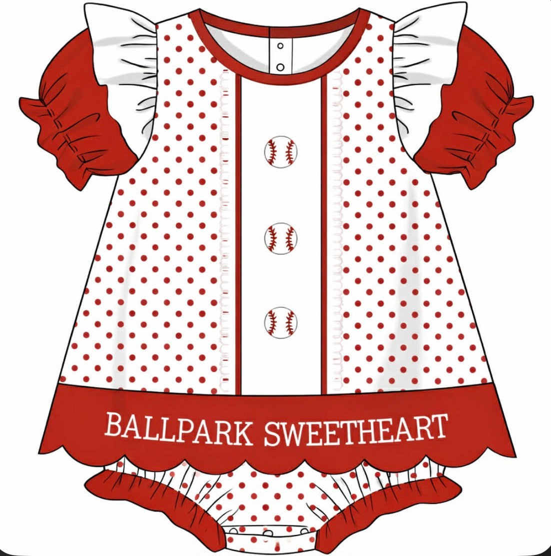 Custom name skirted bubble French knot