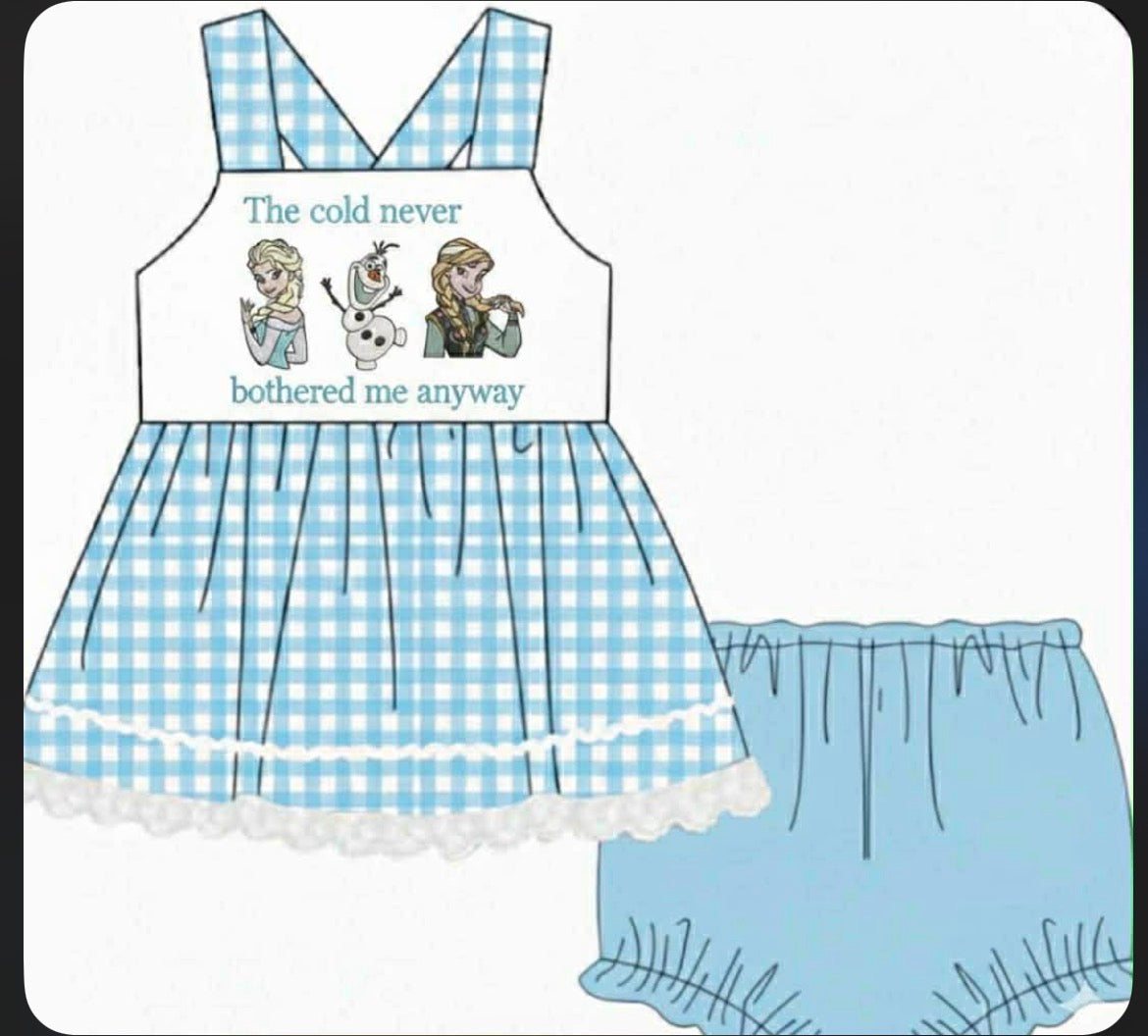 The cold never bothered me anyway