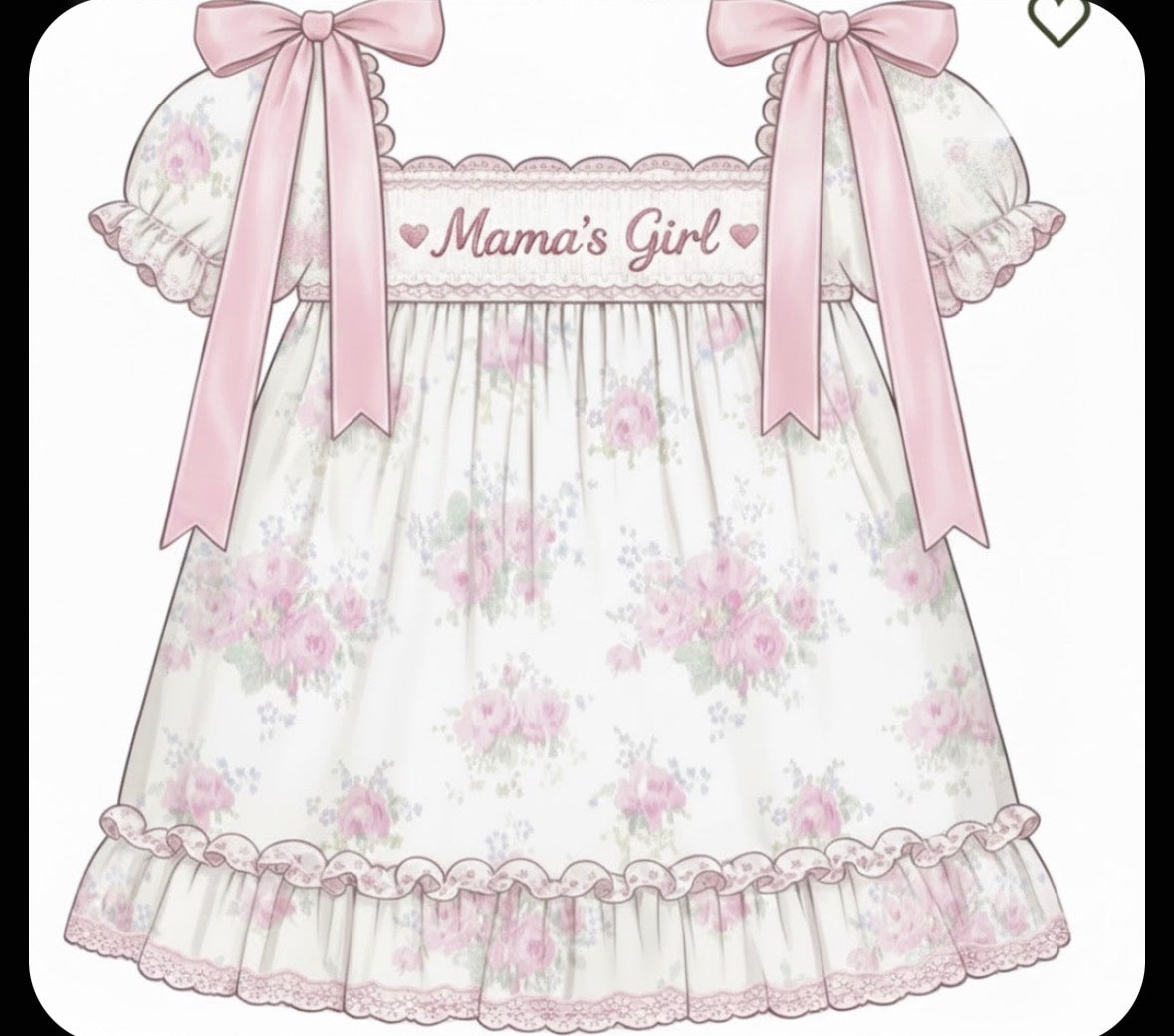 Hand Smocked Mama's Girl