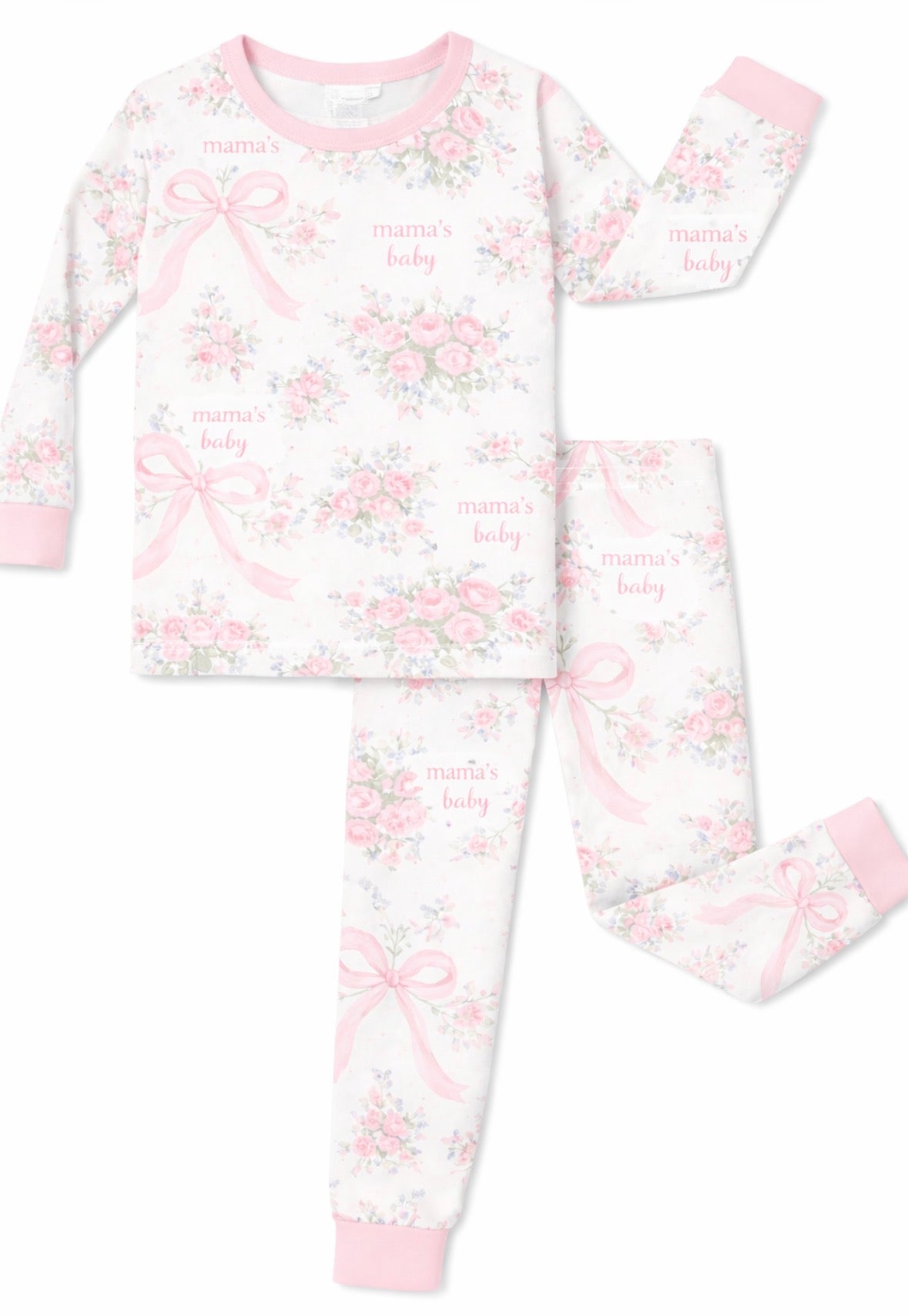 Mama's baby girls bamboo pjs