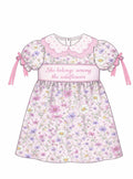 Among the wildflowers hand smocked dress